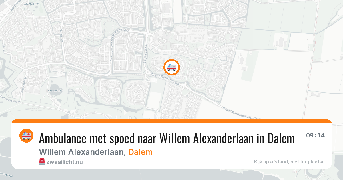 Ambulance met spoed naar Willem Alexanderlaan in Dalem — 24 mrt 2026