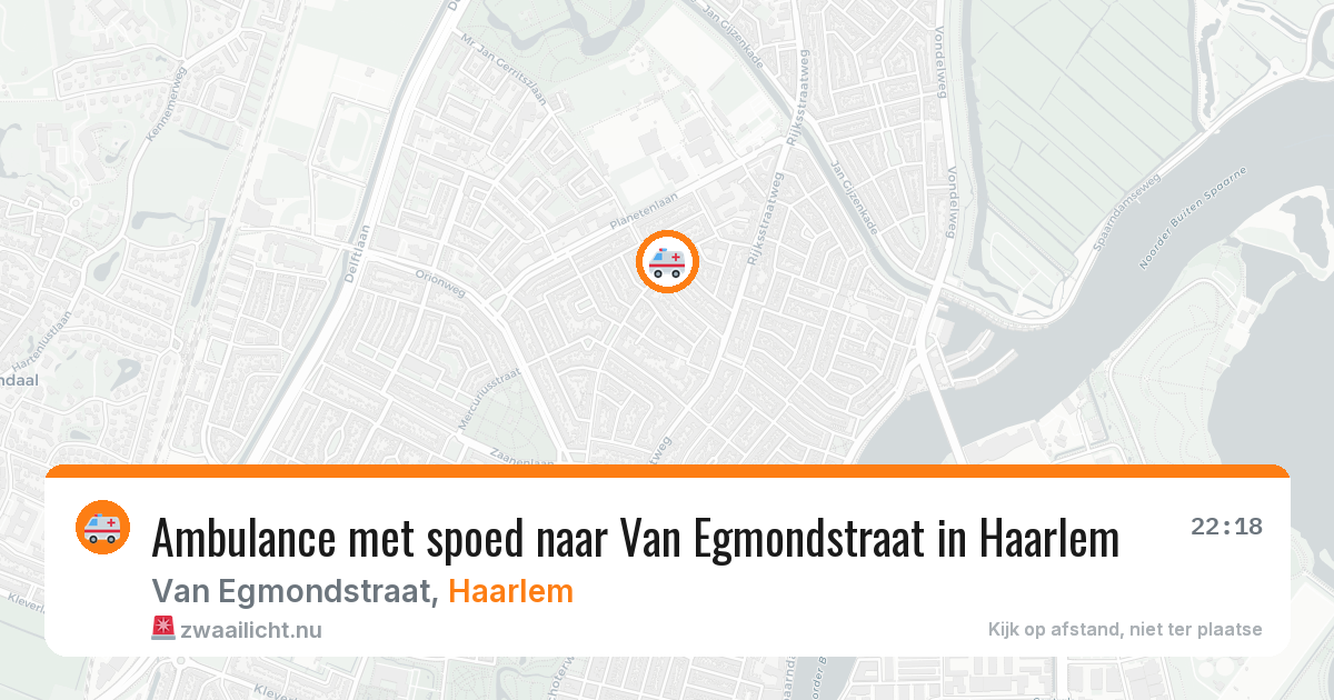 Ambulance met spoed naar Van Egmondstraat in Haarlem — 10 feb 2026