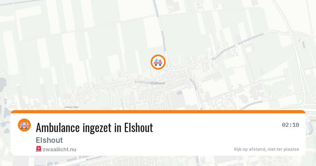 Ambulance ingezet in Elshout — 21 jun 2026