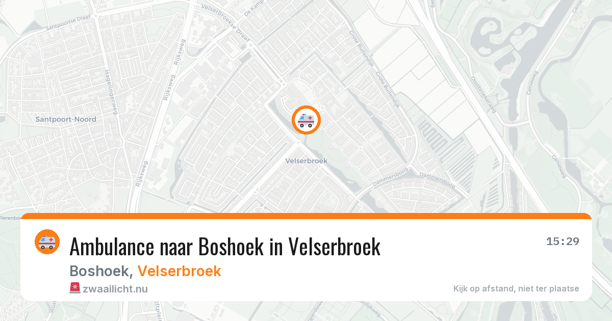 Ambulance naar Boshoek in Velserbroek — 9 jul 2026
