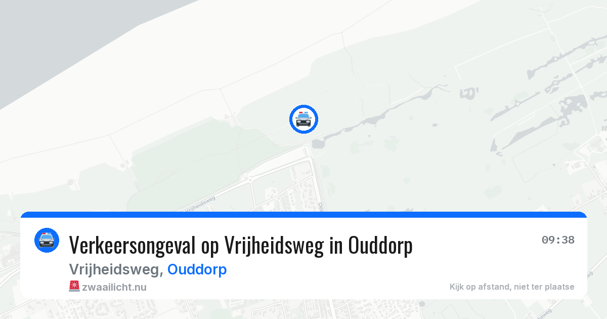 Verkeersongeval op Vrijheidsweg in Ouddorp — 12 jul 2026