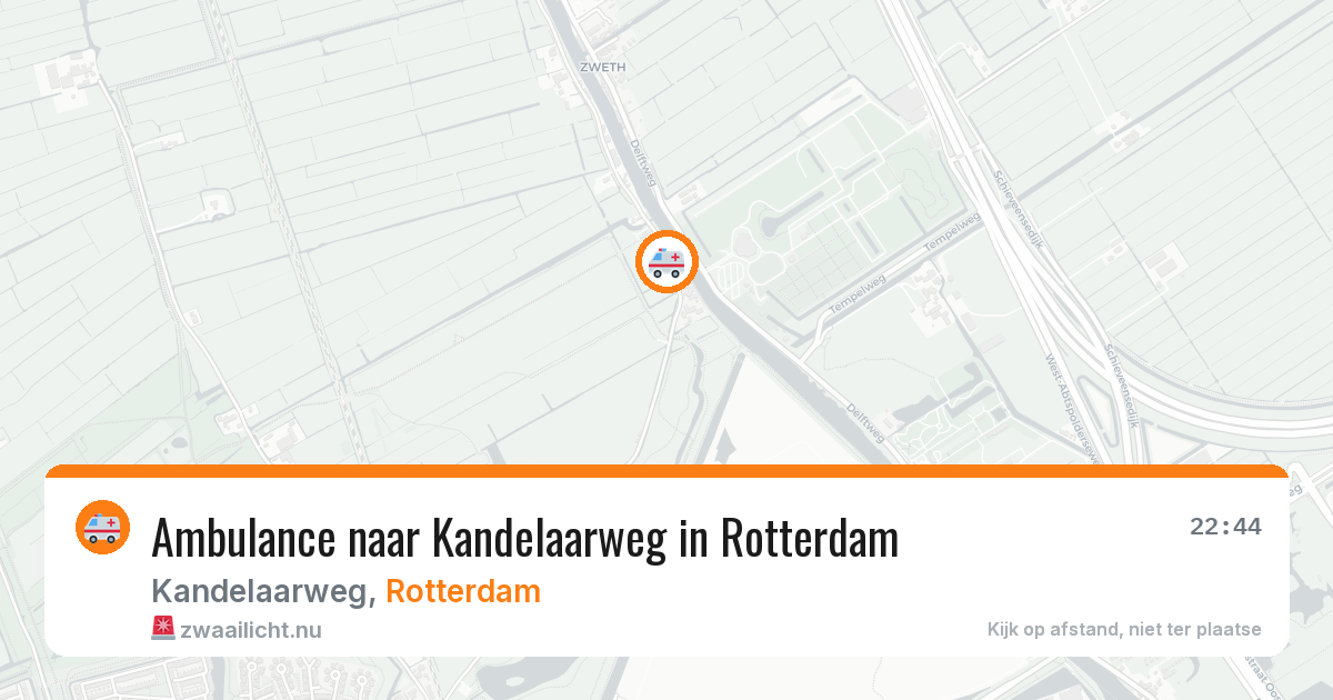Ambulance naar Kandelaarweg in Rotterdam — 18 jul 2026