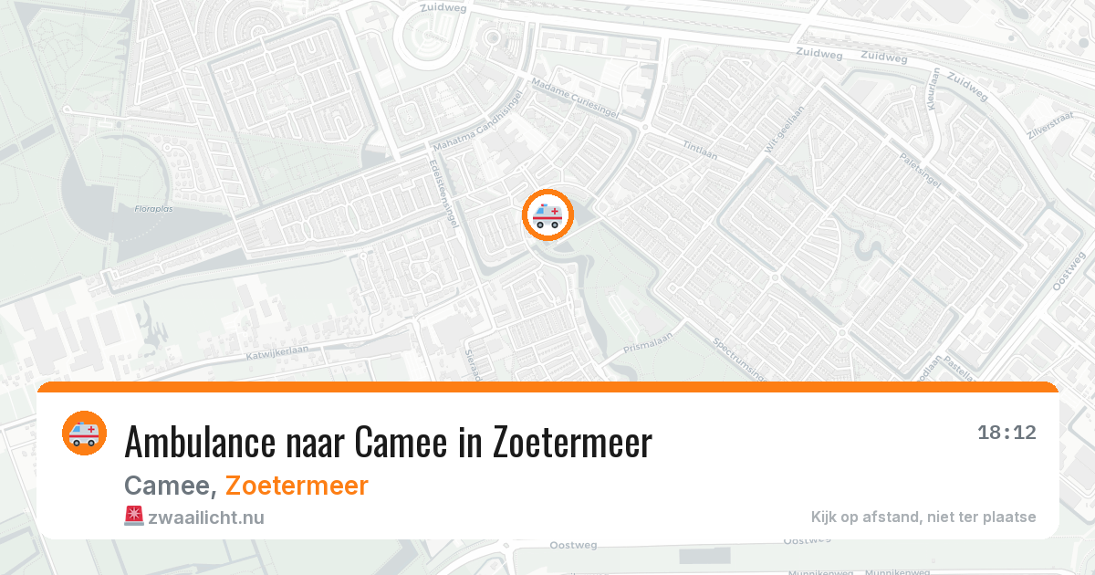 Ambulance naar Camee in Zoetermeer — 17 jul 2026