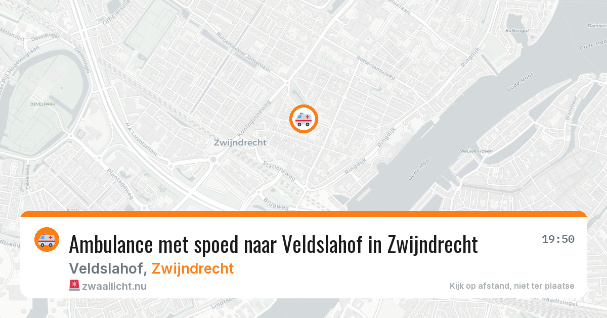 Ambulance met spoed naar Veldslahof in Zwijndrecht — 7 apr 2026
