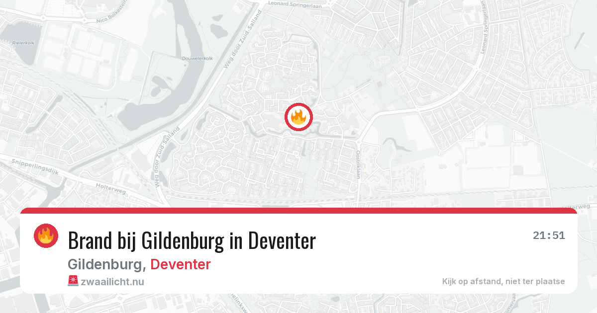 Brand bij Gildenburg in Deventer — 23 mei 2026