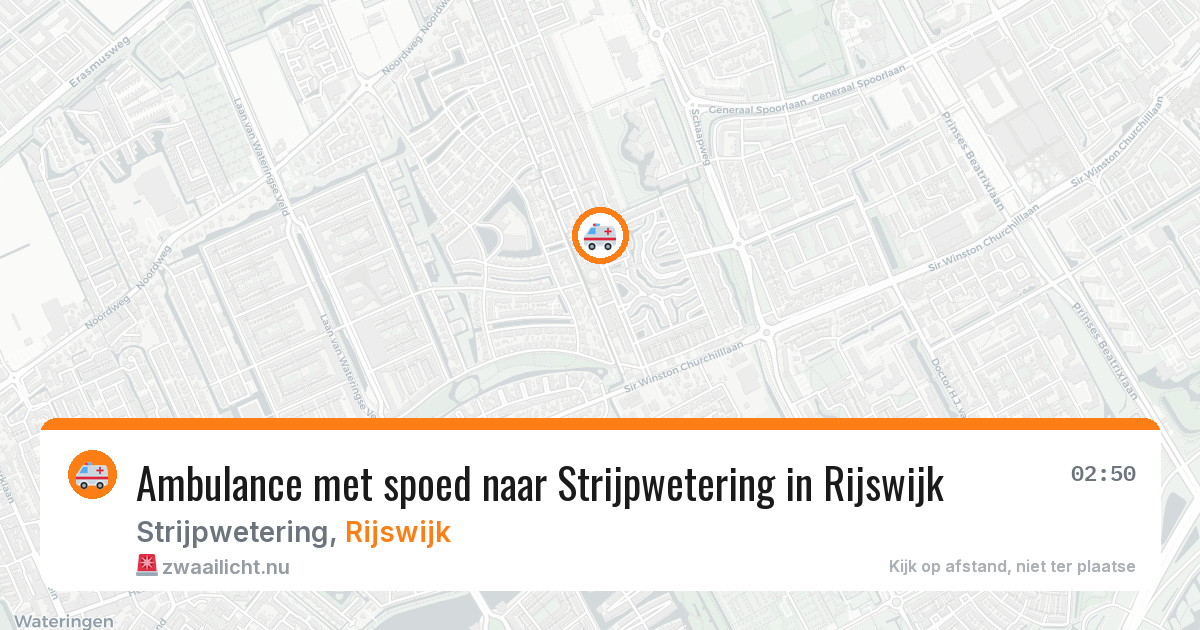 Ambulance met spoed naar Strijpwetering in Rijswijk — 17 jan 2026