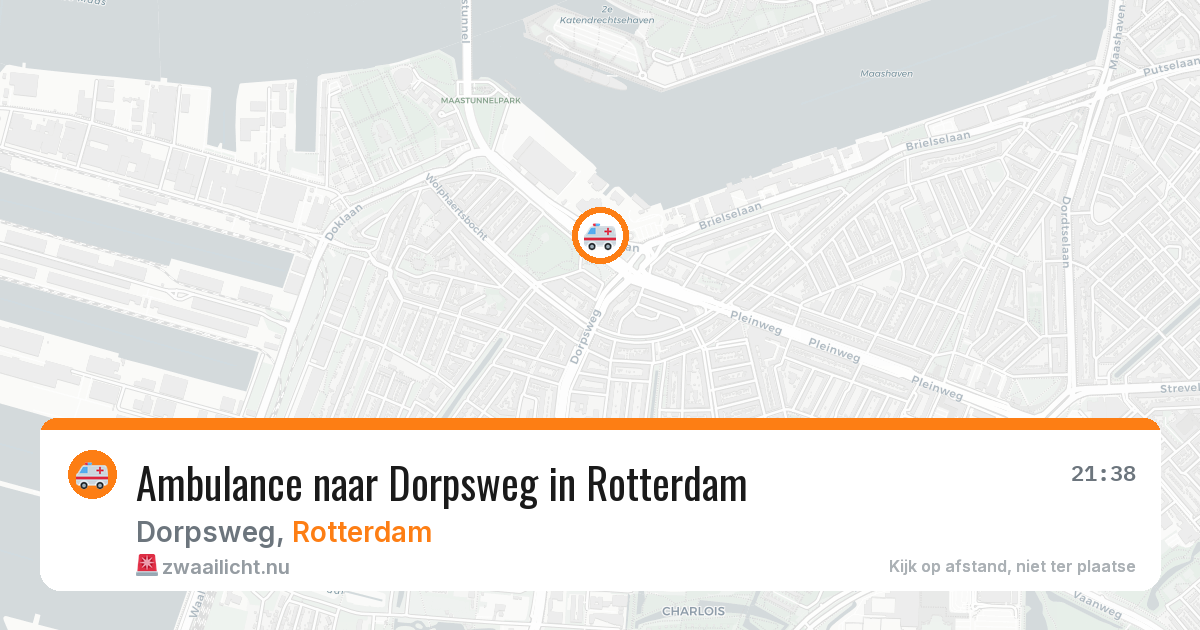 Ambulance naar Dorpsweg in Rotterdam — 12 jul 2026