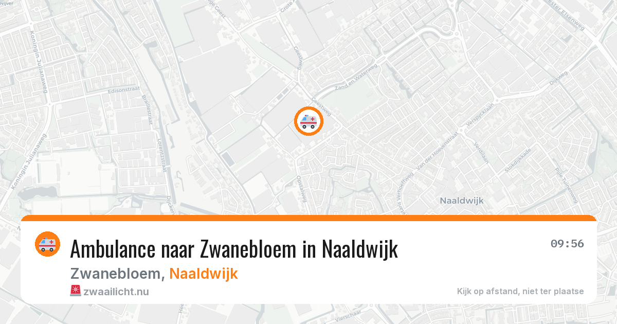 Ambulance naar Zwanebloem in Naaldwijk — 4 jun 2026