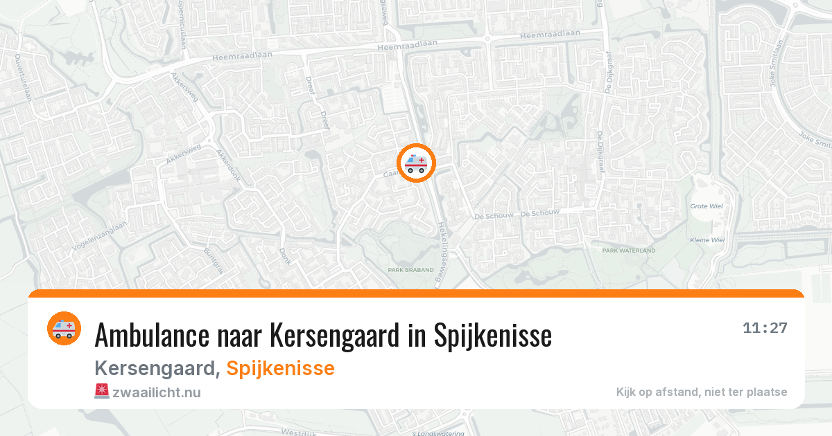 Ambulance naar Kersengaard in Spijkenisse — 25 jul 2026