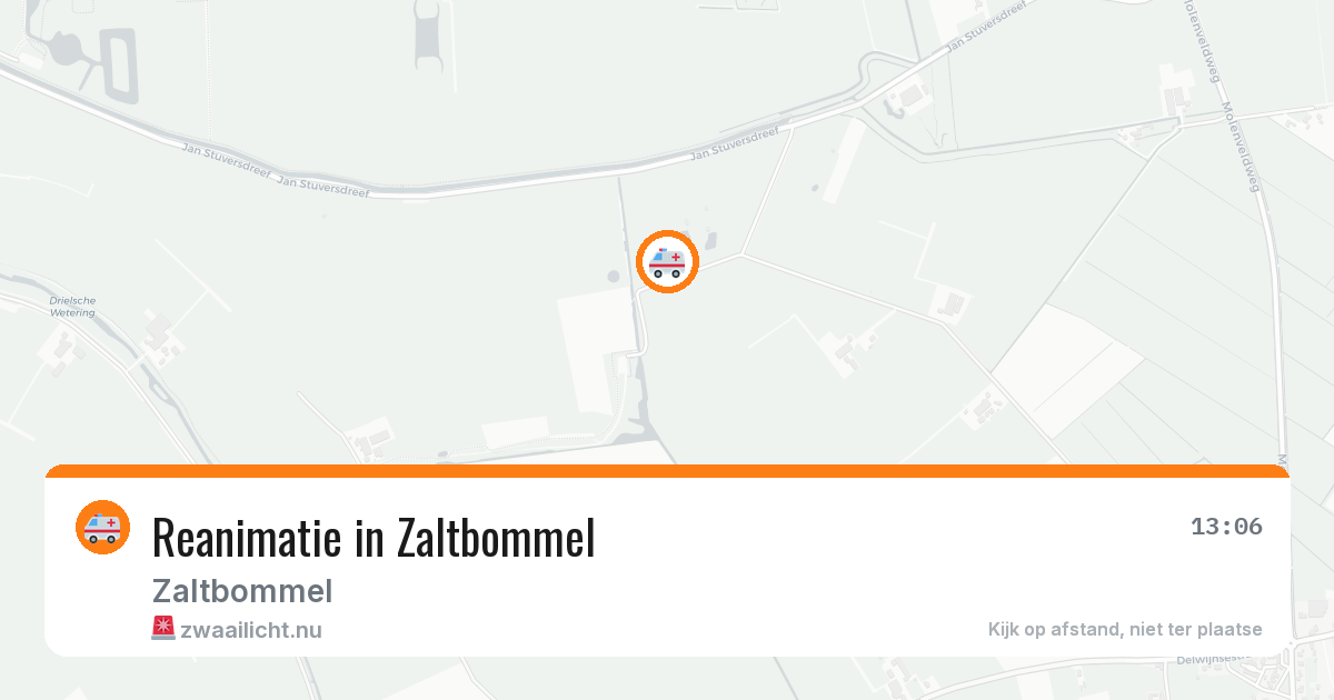 Reanimatie in Zaltbommel — 24 jul 2026