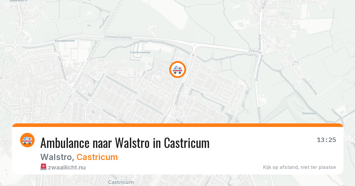 Ambulance naar Walstro in Castricum — 2 feb 2026