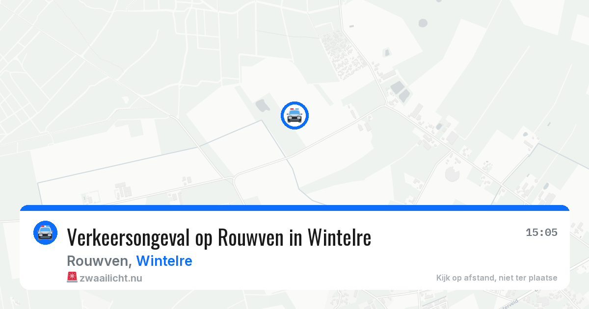 Verkeersongeval op Rouwven in Wintelre — 9 mei 2026