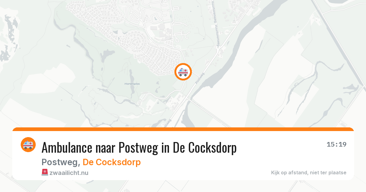 Ambulance naar Postweg in De Cocksdorp — 5 mei 2026