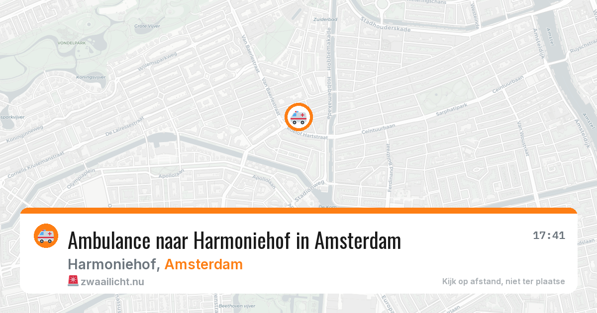 Ambulance naar Harmoniehof in Amsterdam — 26 mei 2026