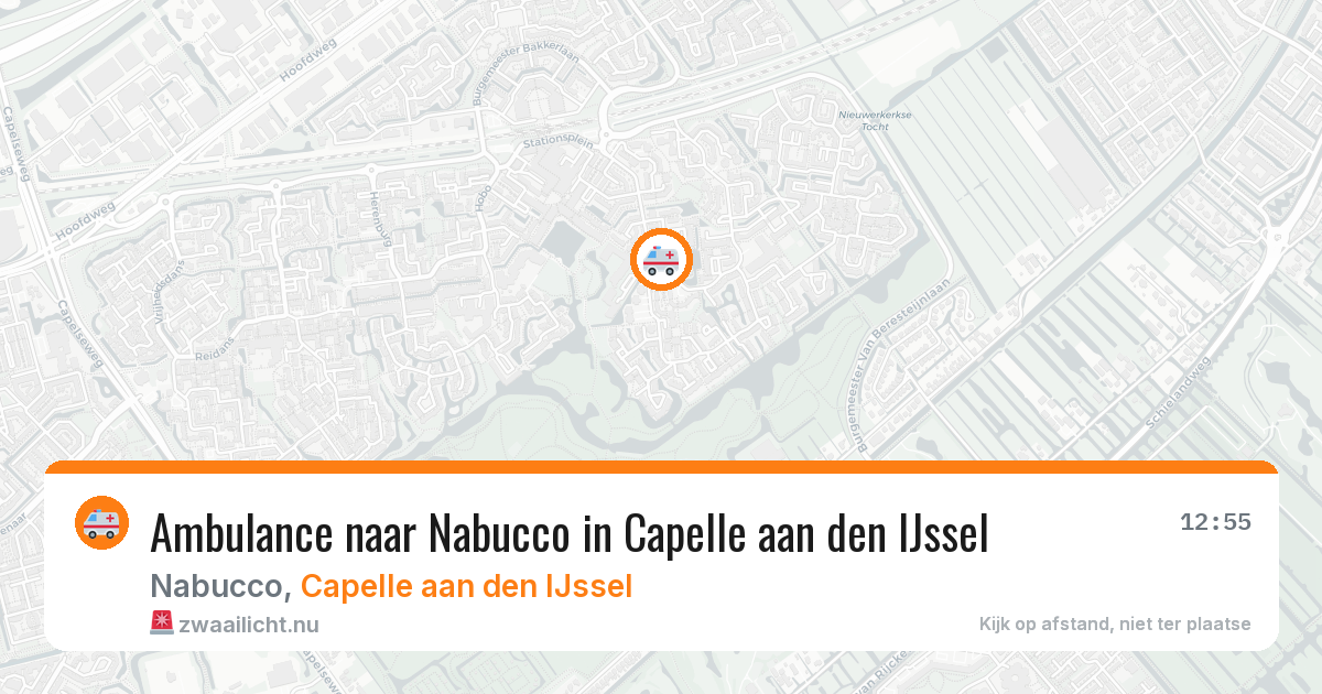 Ambulance naar Nabucco in Capelle aan den IJssel — 17 mrt 2026