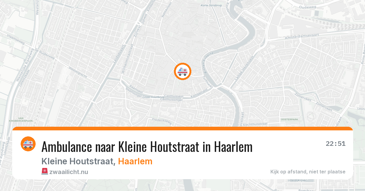 Ambulance naar Kleine Houtstraat in Haarlem — 10 jul 2026