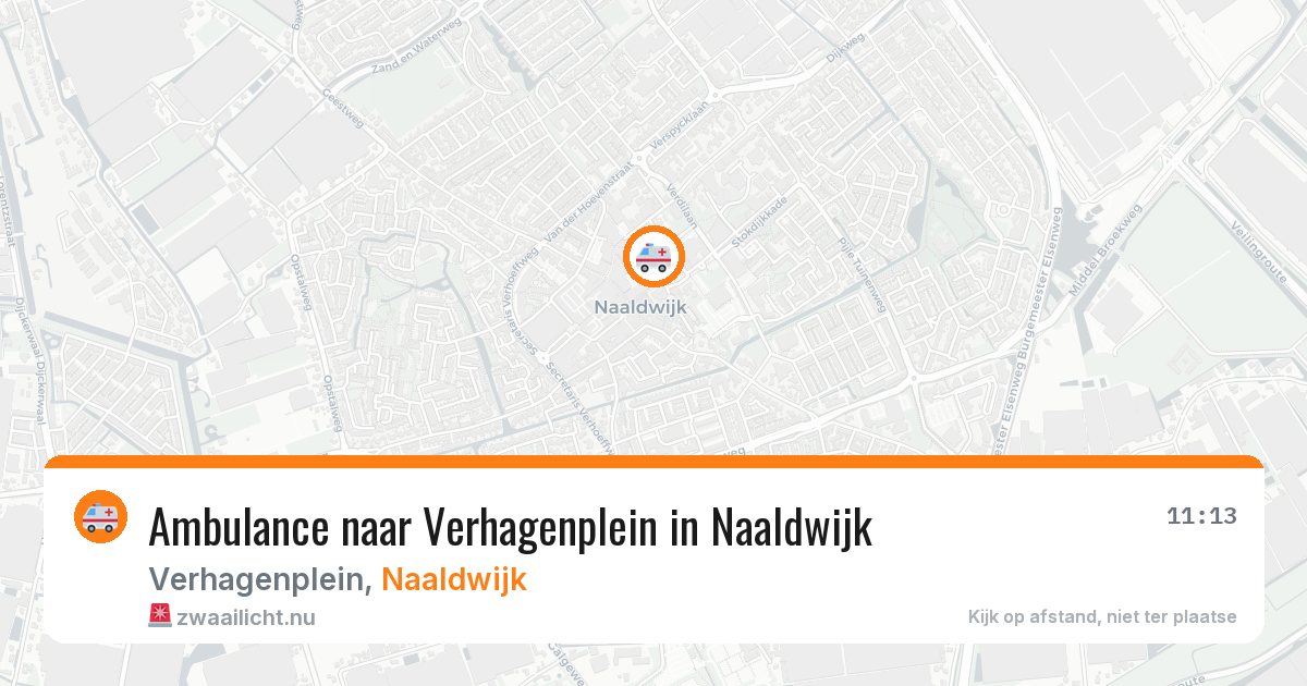 Ambulance naar Verhagenplein in Naaldwijk — 13 mei 2026
