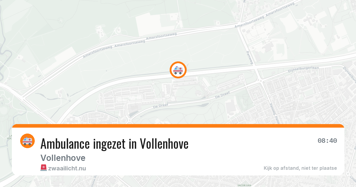 Ambulance ingezet in Vollenhove — 20 mei 2026