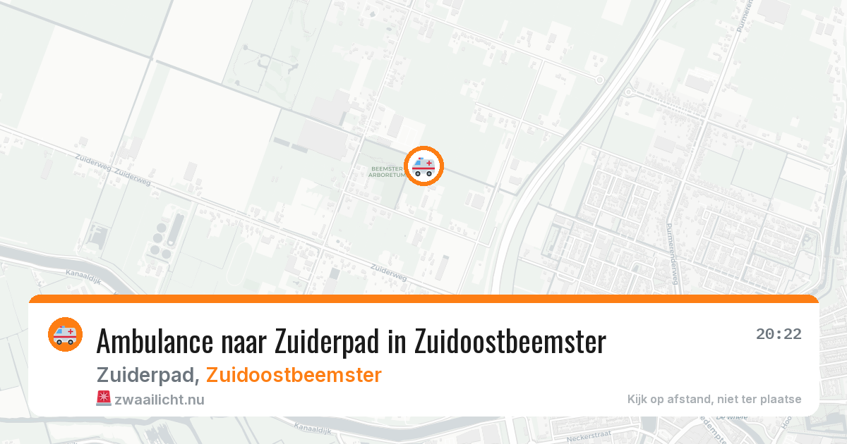 Ambulance naar Zuiderpad in Zuidoostbeemster — 16 jul 2026
