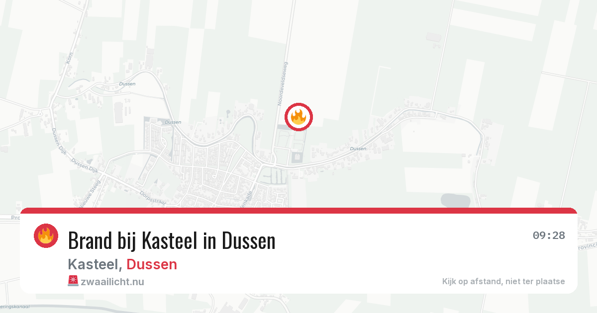 Brand bij Kasteel in Dussen — 18 jul 2026