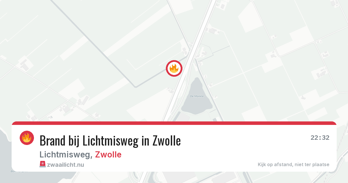 Brand bij Lichtmisweg in Zwolle — 21 jul 2026