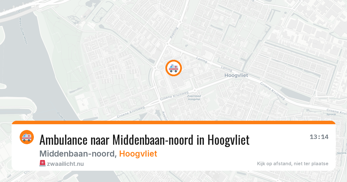 Ambulance naar Middenbaan-noord in Hoogvliet — 18 jul 2026