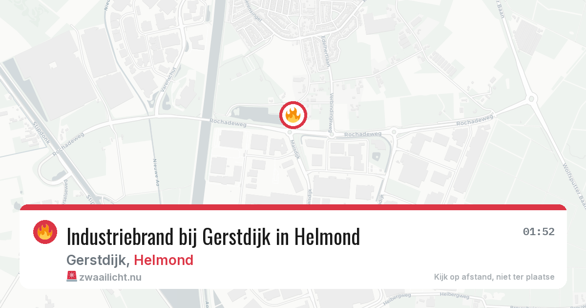 Industriebrand bij Gerstdijk in Helmond — 2 mei 2026