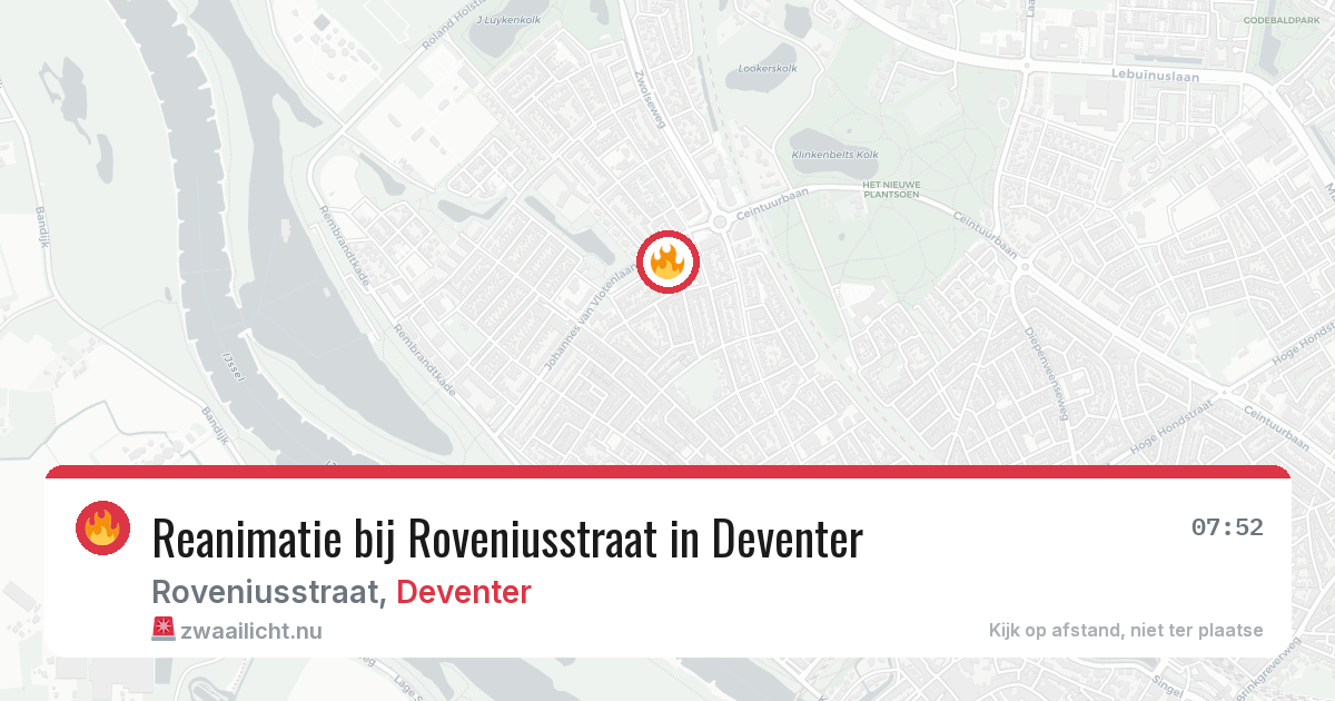 Reanimatie bij Roveniusstraat in Deventer — 4 jun 2026