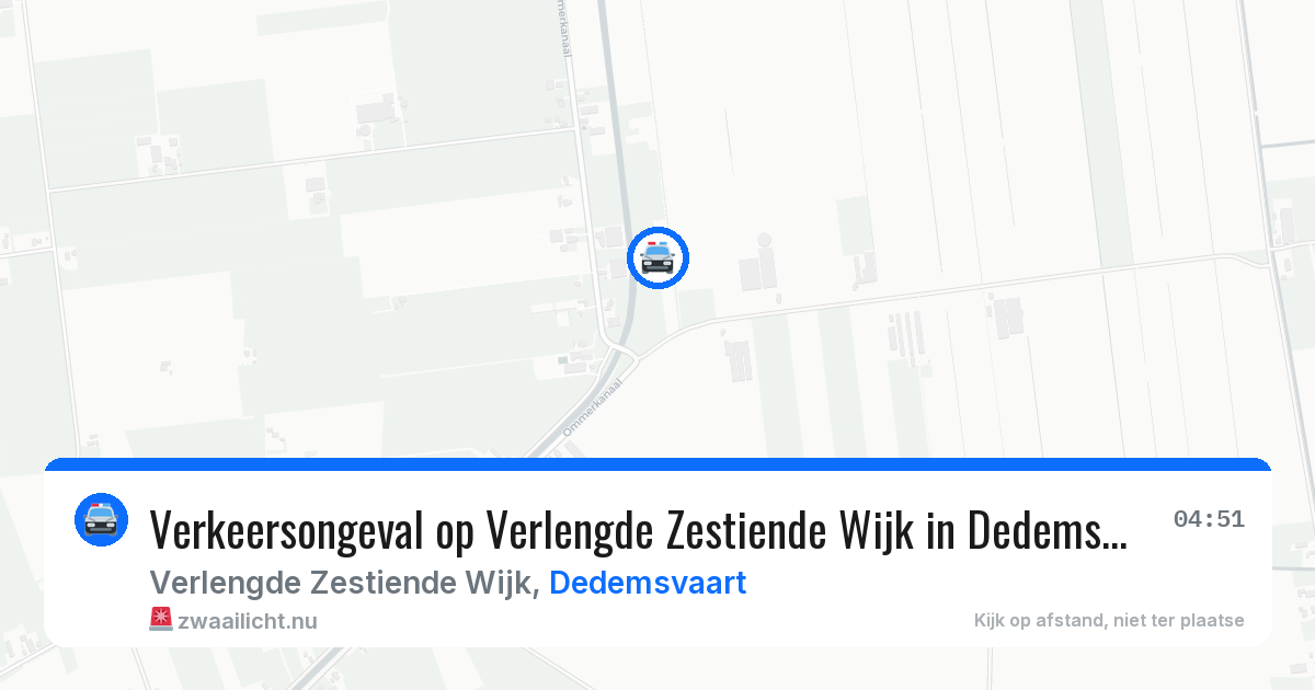 Verkeersongeval op Verlengde Zestiende Wijk in Dedemsvaart — 18 jan 2026