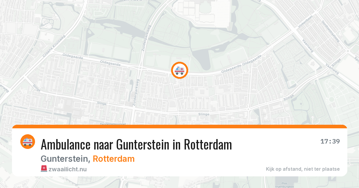 Ambulance naar Gunterstein in Rotterdam — 23 mei 2026