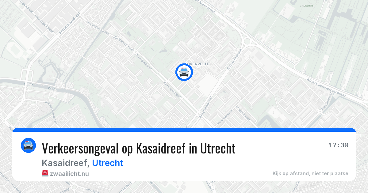 Verkeersongeval op Kasaidreef in Utrecht — 26 mrt 2026