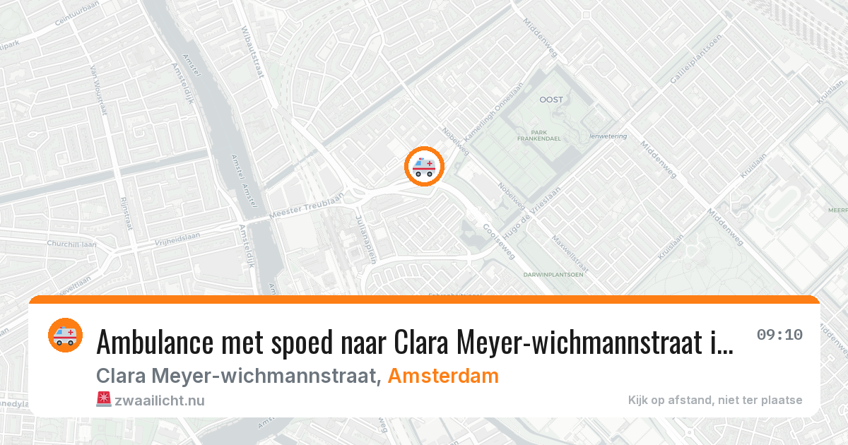 Ambulance met spoed naar Clara Meyer-wichmannstraat in Amsterdam — 4 jun 2026