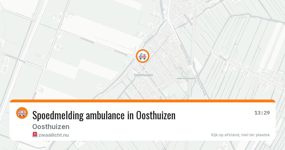 Spoedmelding ambulance in Oosthuizen — 2 jul 2026