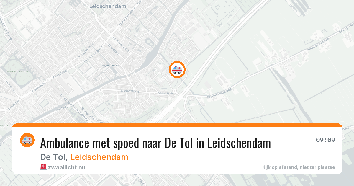 Ambulance met spoed naar De Tol in Leidschendam — 10 feb 2026