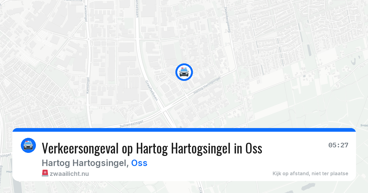 Verkeersongeval op Hartog Hartogsingel in Oss — 26 mrt 2026