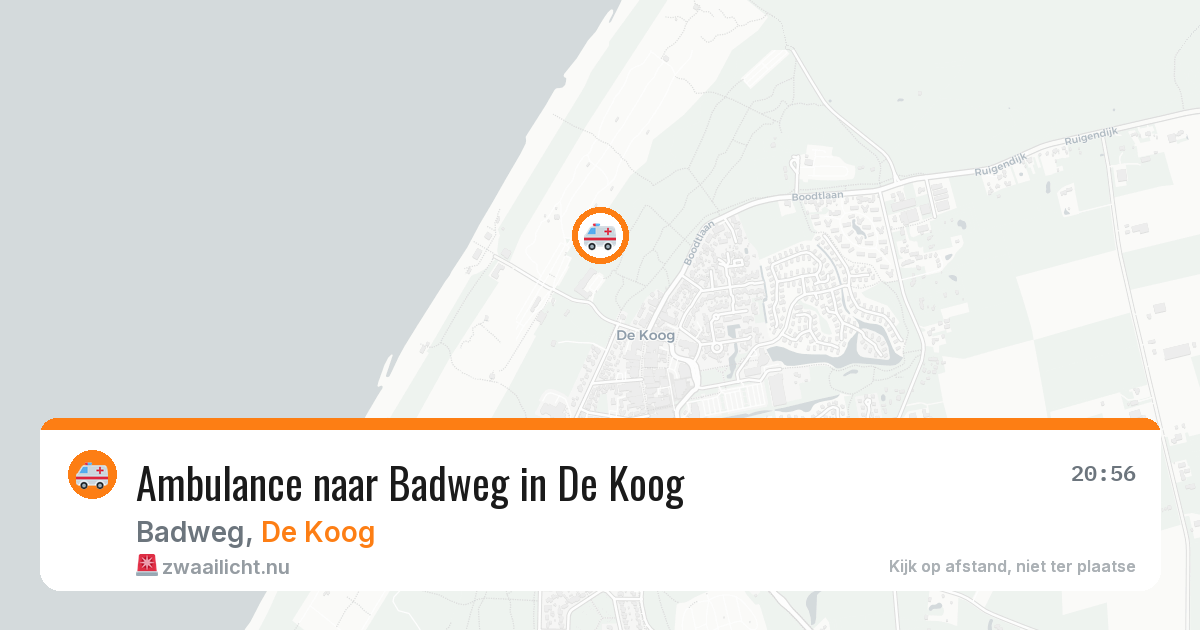 Ambulance naar Badweg in De Koog — 21 jul 2026