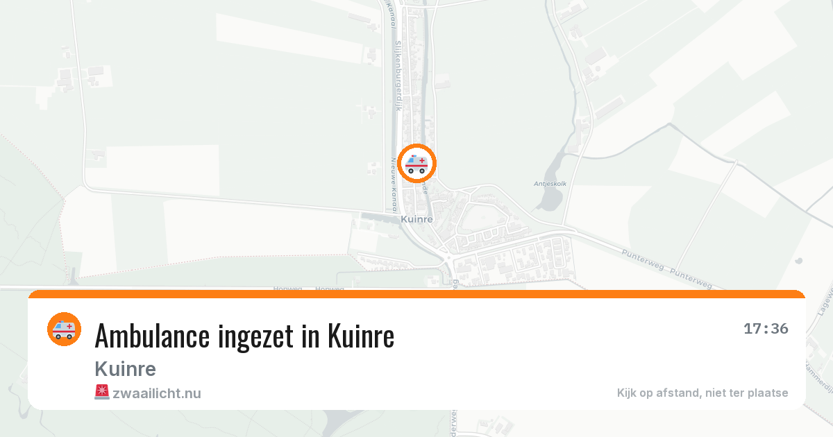 Ambulance ingezet in Kuinre — 28 mrt 2026