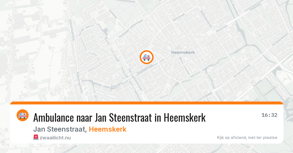 Ambulance naar Jan Steenstraat in Heemskerk — 30 mei 2026