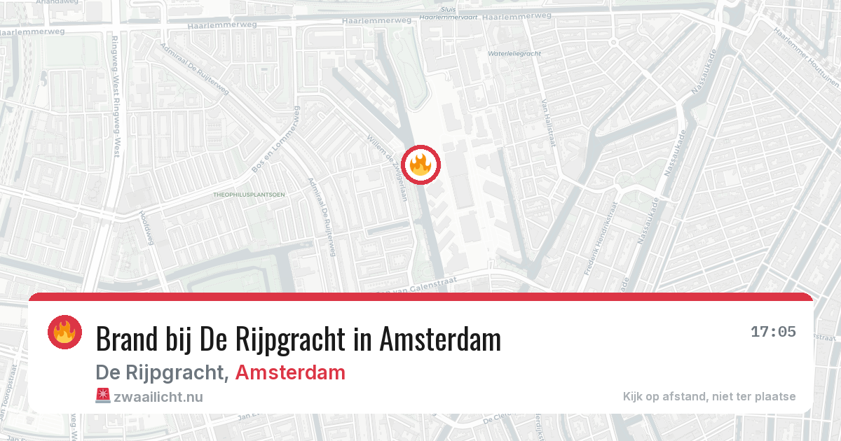 Brand bij De Rijpgracht in Amsterdam — 20 mrt 2026