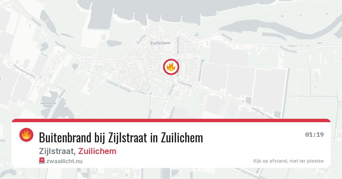 Buitenbrand bij Zijlstraat in Zuilichem — 11 jul 2026