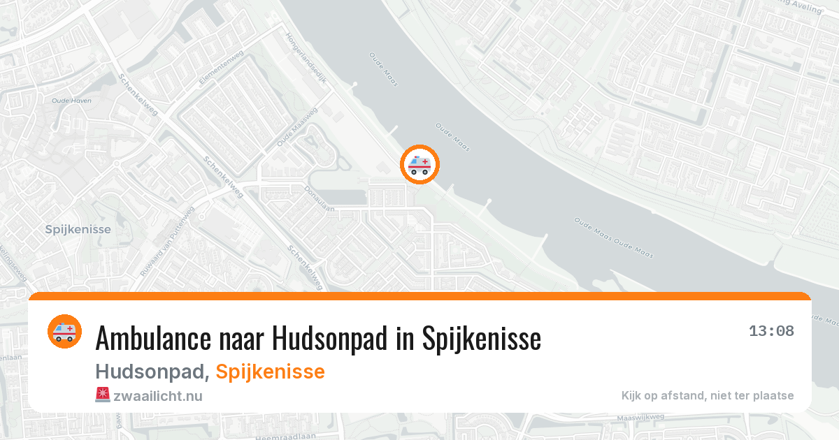 Ambulance naar Hudsonpad in Spijkenisse — 15 jul 2026