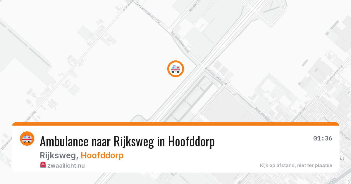 Ambulance naar Rijksweg in Hoofddorp — 21 jul 2026