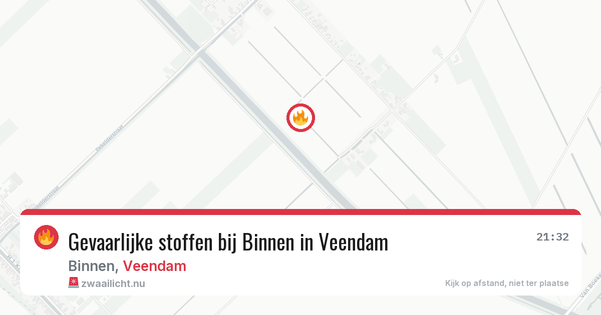 Gevaarlijke stoffen bij Binnen in Veendam — 29 apr 2026