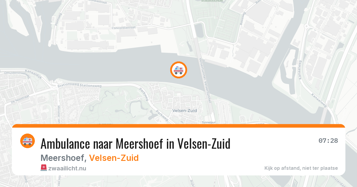 Ambulance naar Meershoef in Velsen-Zuid — 20 mei 2026