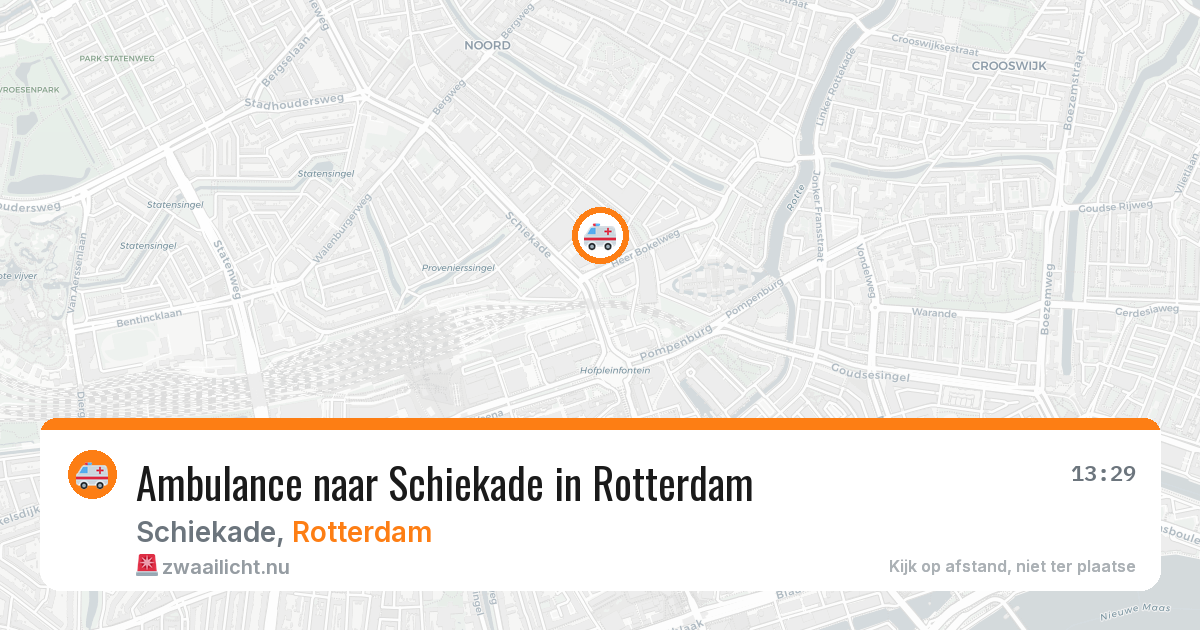 Ambulance naar Schiekade in Rotterdam — 2 jun 2026