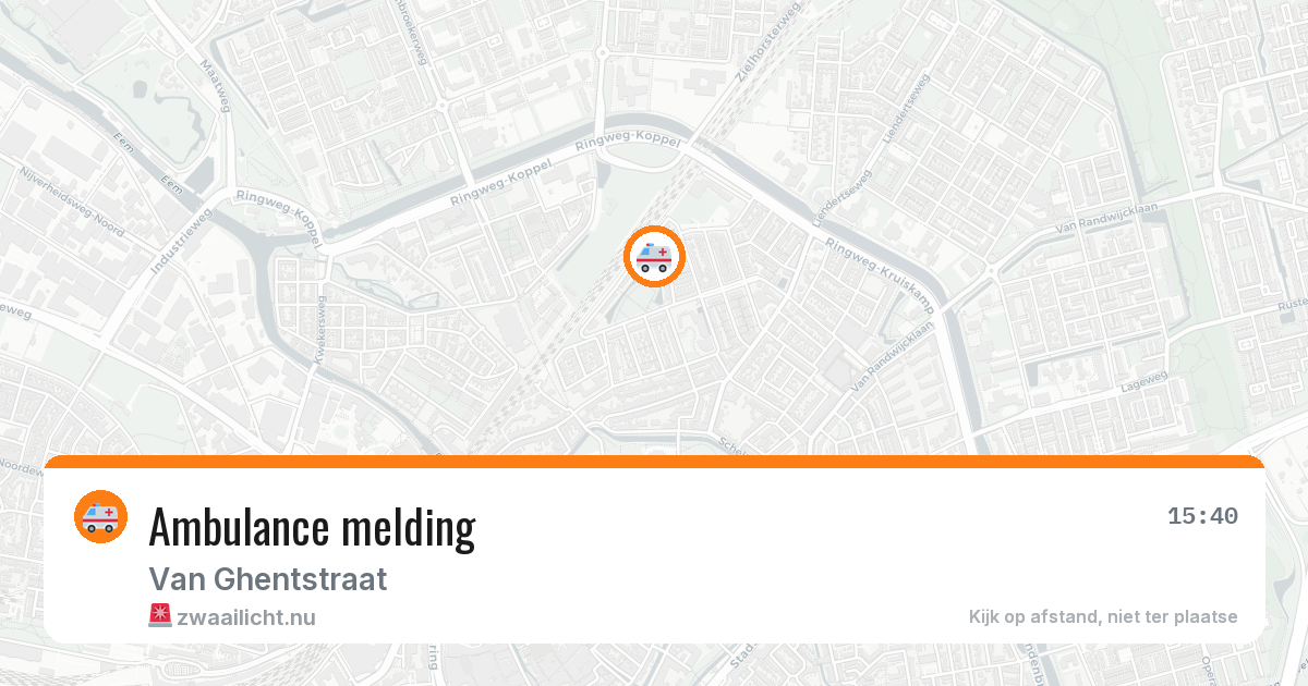 Ambulance melding — 30 mrt 2026