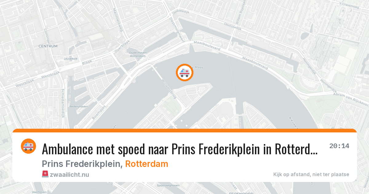 Ambulance met spoed naar Prins Frederikplein in Rotterdam — 30 mei 2026