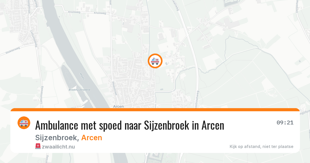 Ambulance met spoed naar Sijzenbroek in Arcen — 17 jul 2026