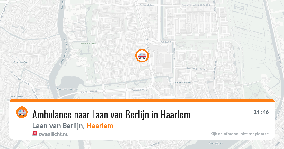 Ambulance naar Laan van Berlijn in Haarlem — 24 jul 2026