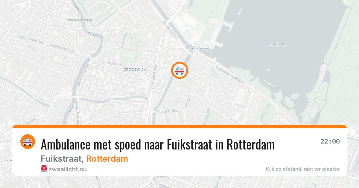 Ambulance met spoed naar Fuikstraat in Rotterdam — 24 jul 2026